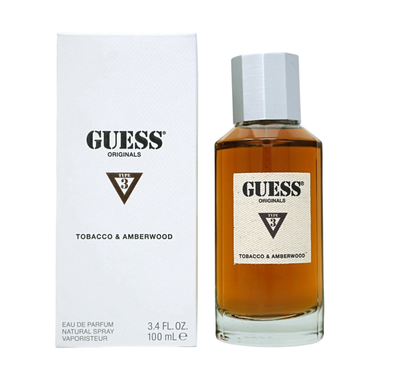 Guess Originals Type 3 Tobacco and Amberwood BY GUESS  EDP Spray 3.4 FL.OZ